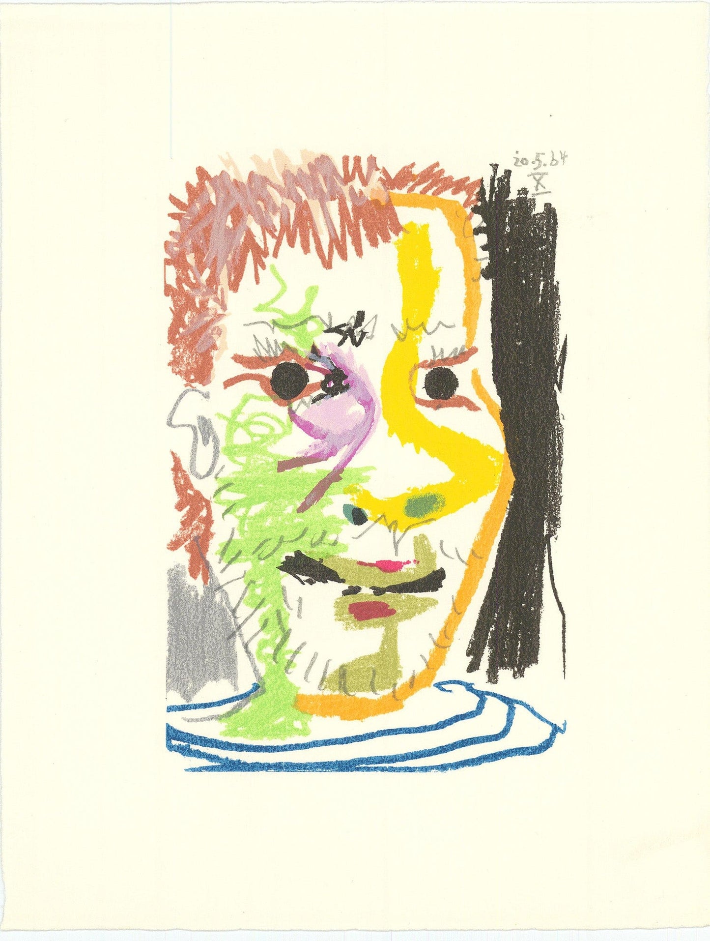 Pablo Picasso; Untitled from "Le Gout du Bonheur - 17" 1970