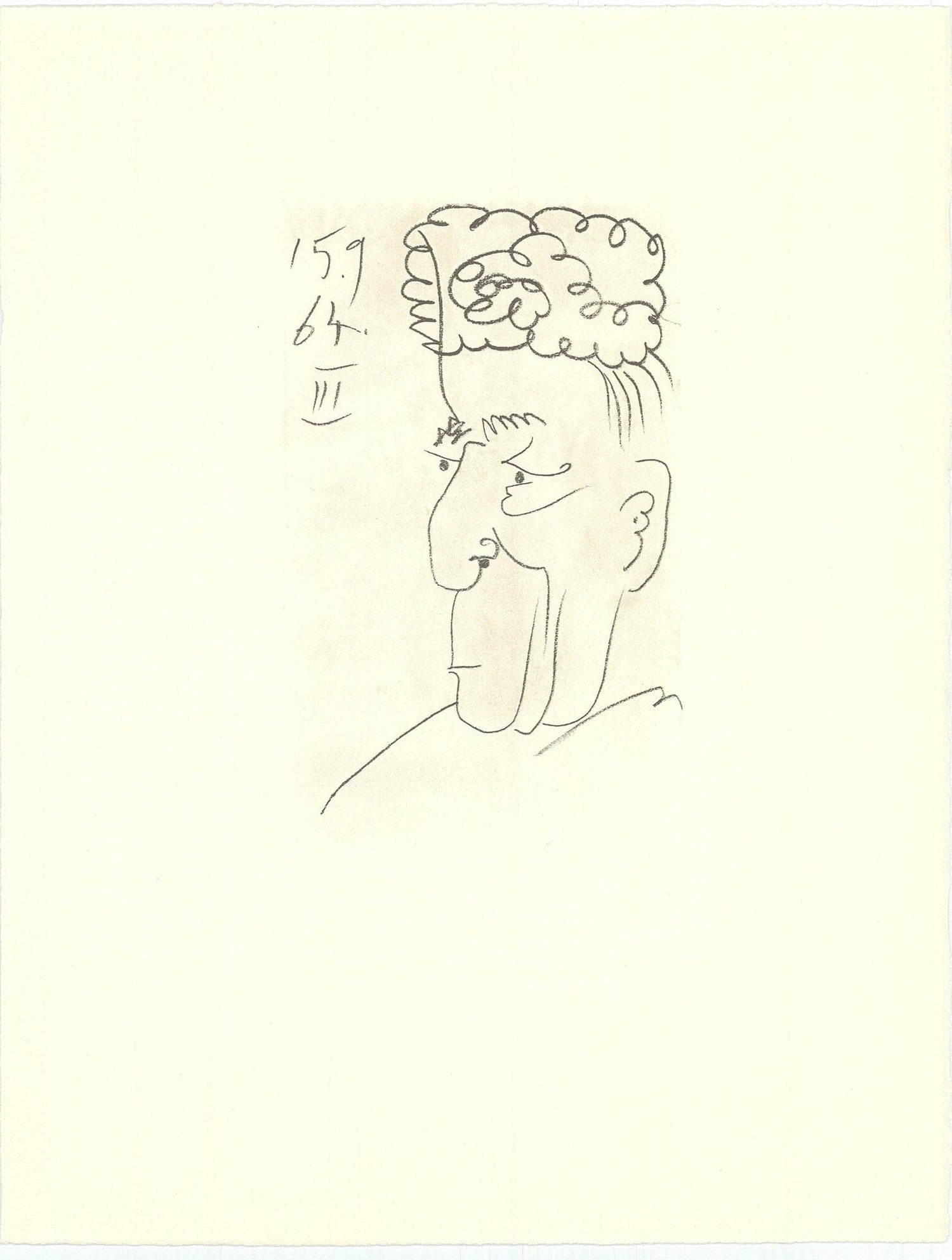 Pablo Picasso; Untitled from "Le Gout du Bonheur" Les Editions Cercle D’Art, Paris - 1970