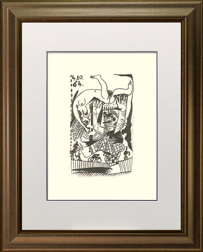 Pablo Picasso; Untitled from Le Gout du Bonheur - Framed