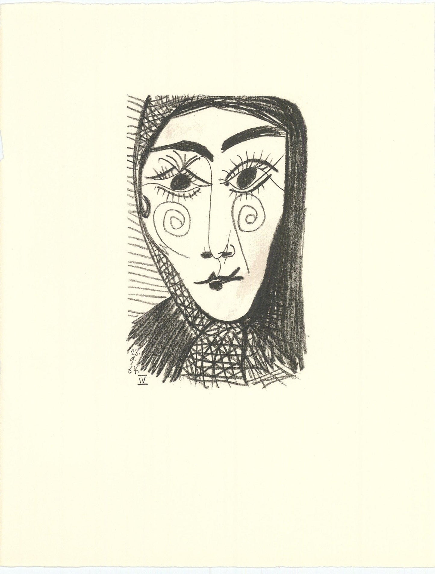 Pablo Picasso; Untitled from "Le Gout du Bonheur" Les Editions Cercle D’Art, Paris - 1970