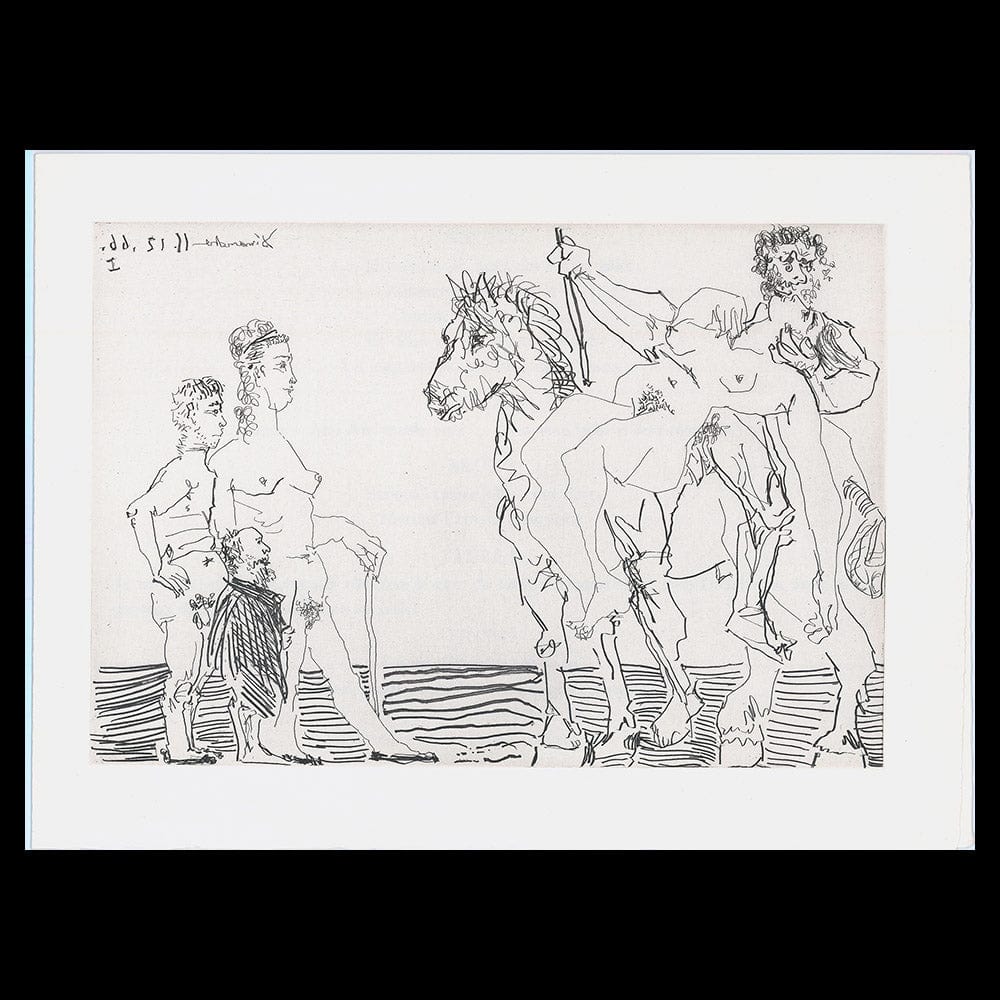 Pablo Picasso: L'Enlèvement avec Spectateurs, From Le Cocu Magnifique, 1966-68 Art G S Pawn Default Title