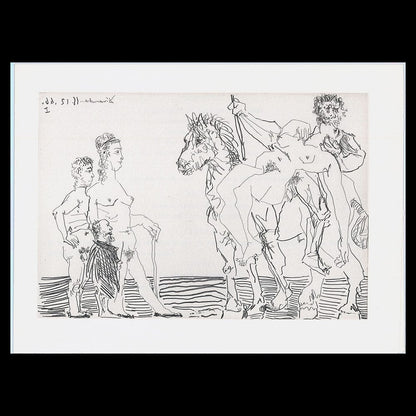 Pablo Picasso: L'Enlèvement avec Spectateurs, From Le Cocu Magnifique, 1966-68 Art G S Pawn Default Title