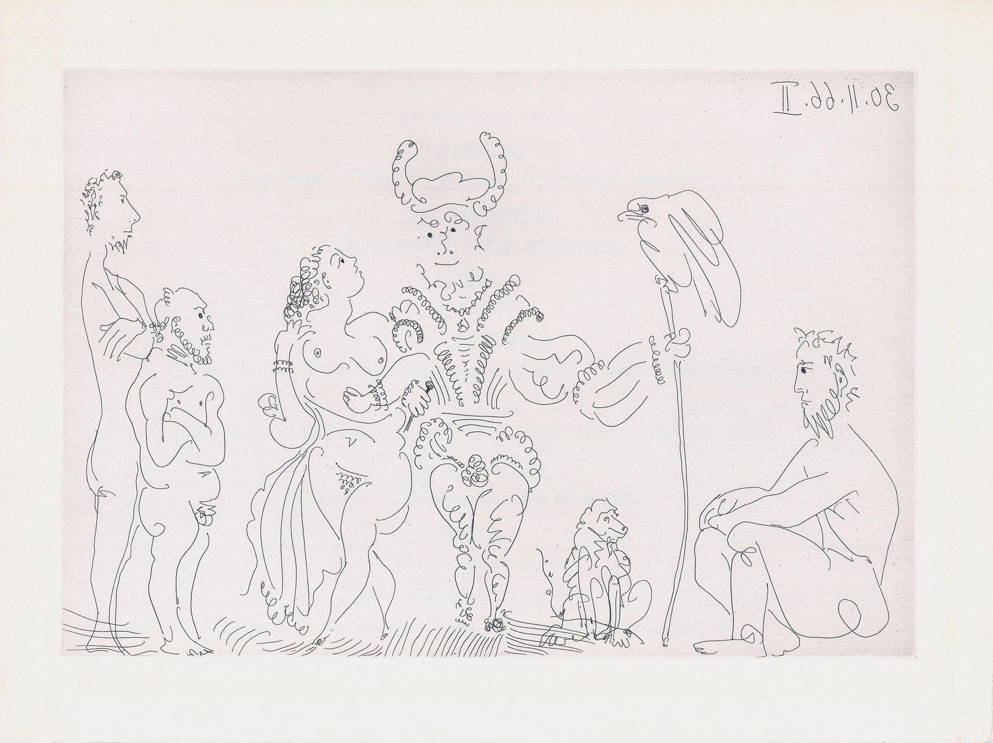 Pablo Picasso: Le Cocu et sa Famille, From Le Cocu Magnifique, 1966-68 Art G S Pawn