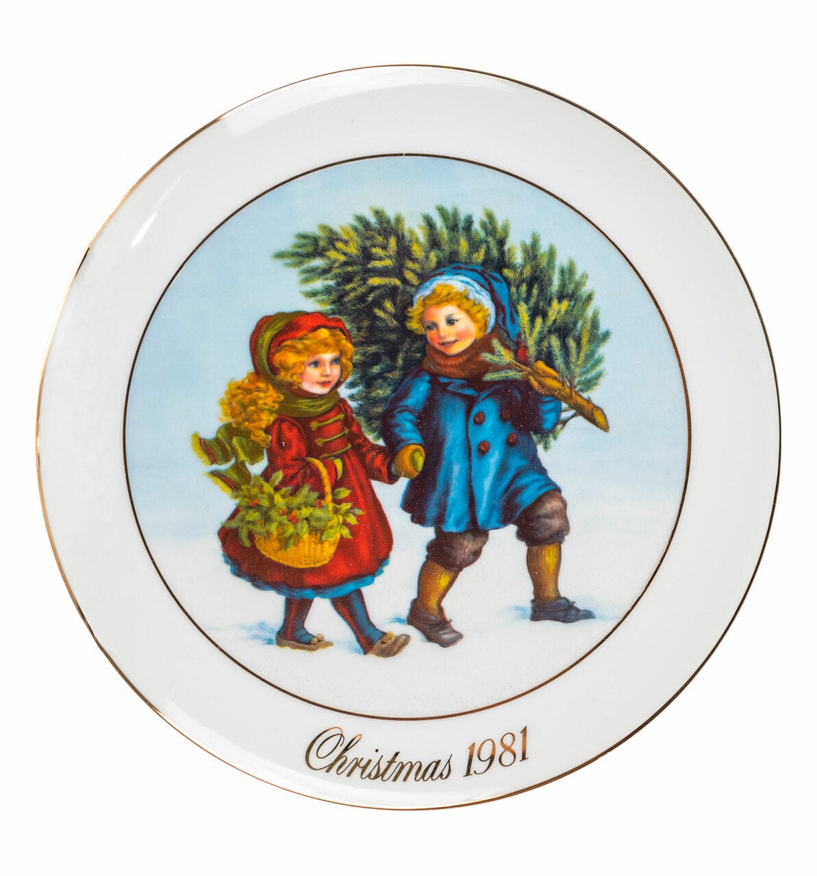 "Sharing the Christmas Spirit" Collectible Decorative Plate Front