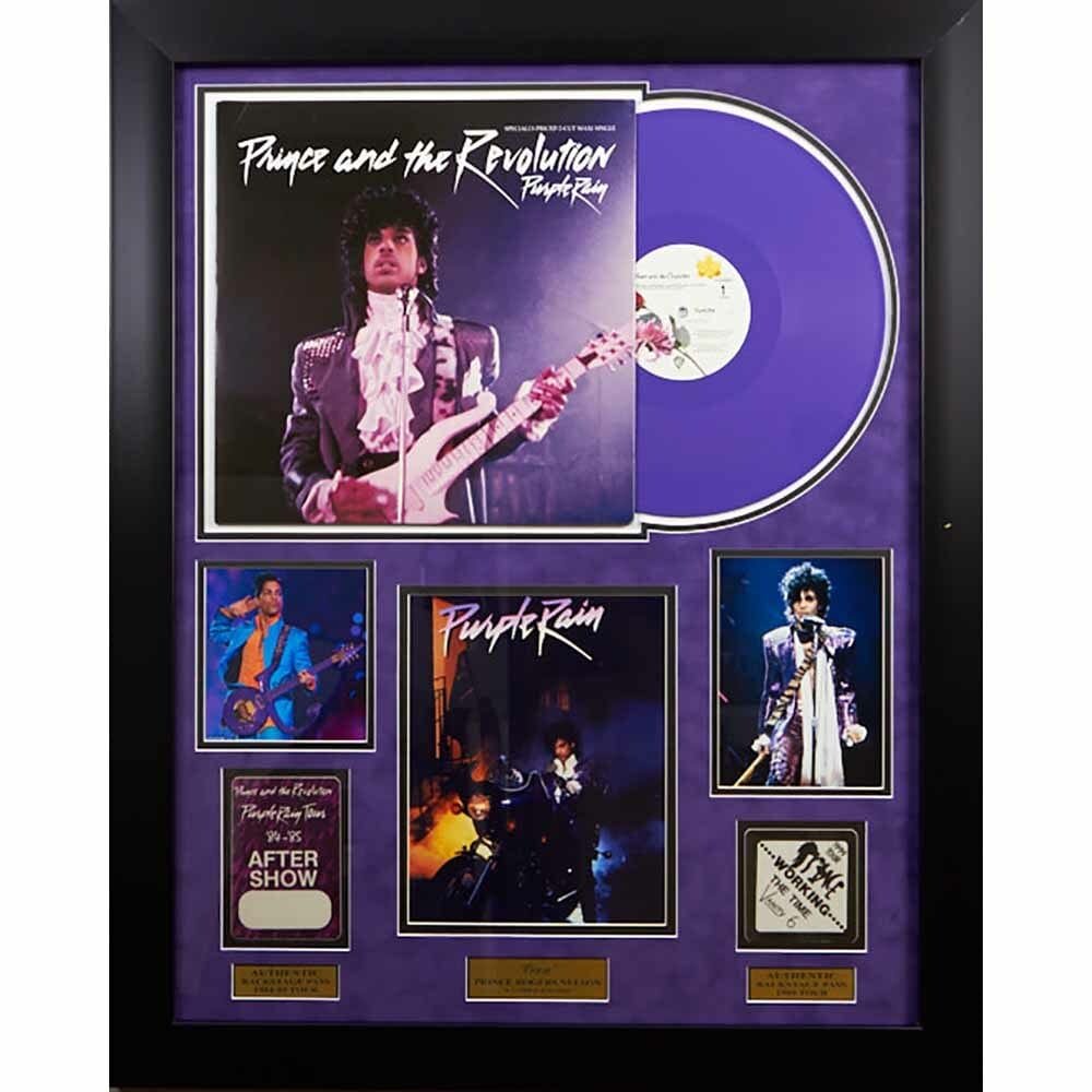 Prince Memorabilia Record & Backstage Passes