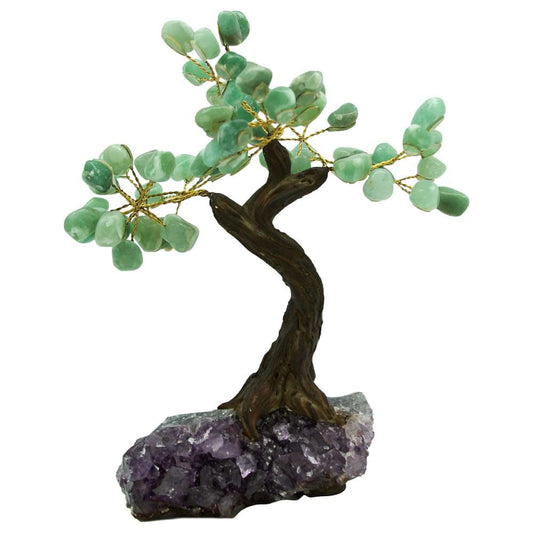 Quartz Gemstone Tree With Amethyst Base Thumbnail