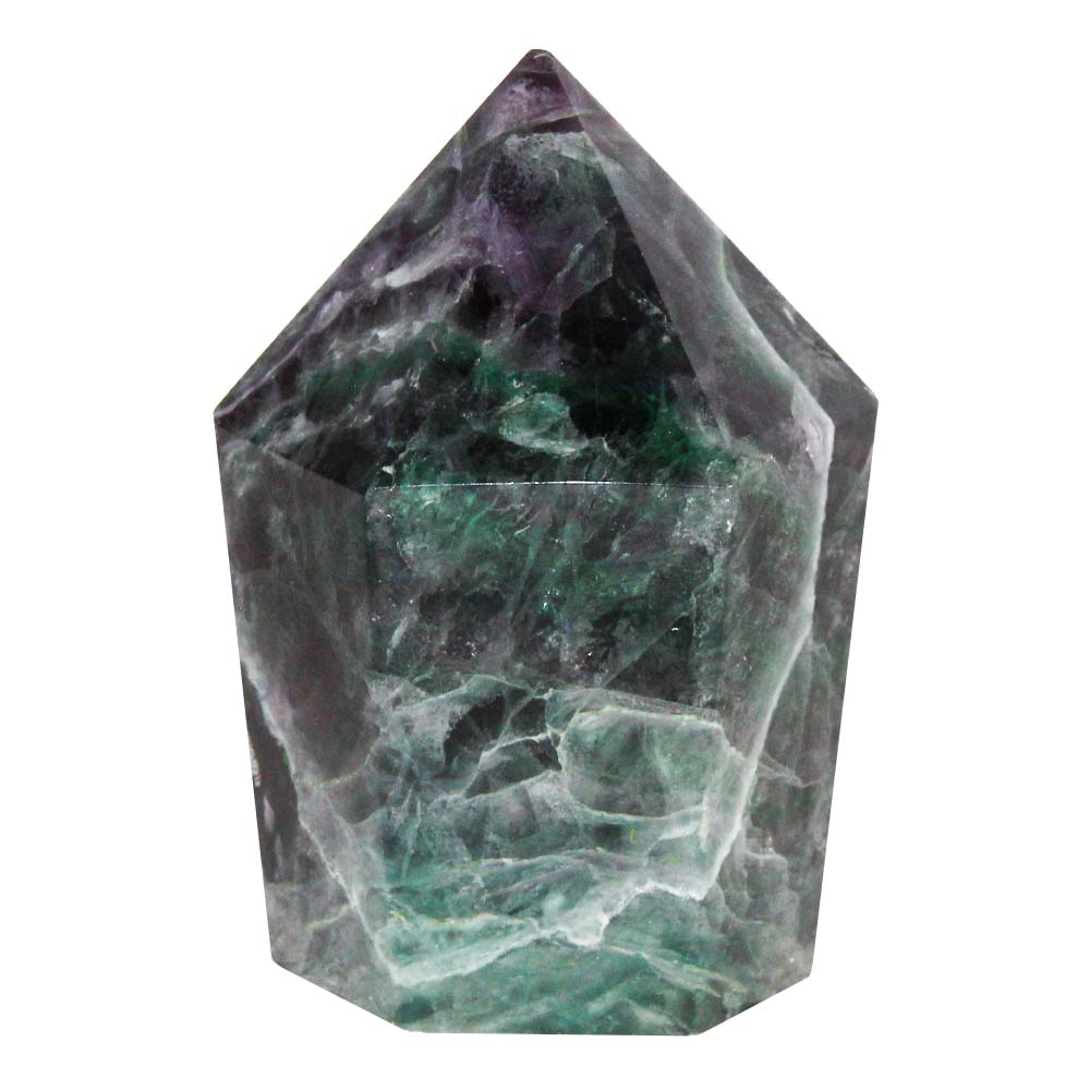 Rainbow Snow Fluorite Crystal Tower Thumbnail