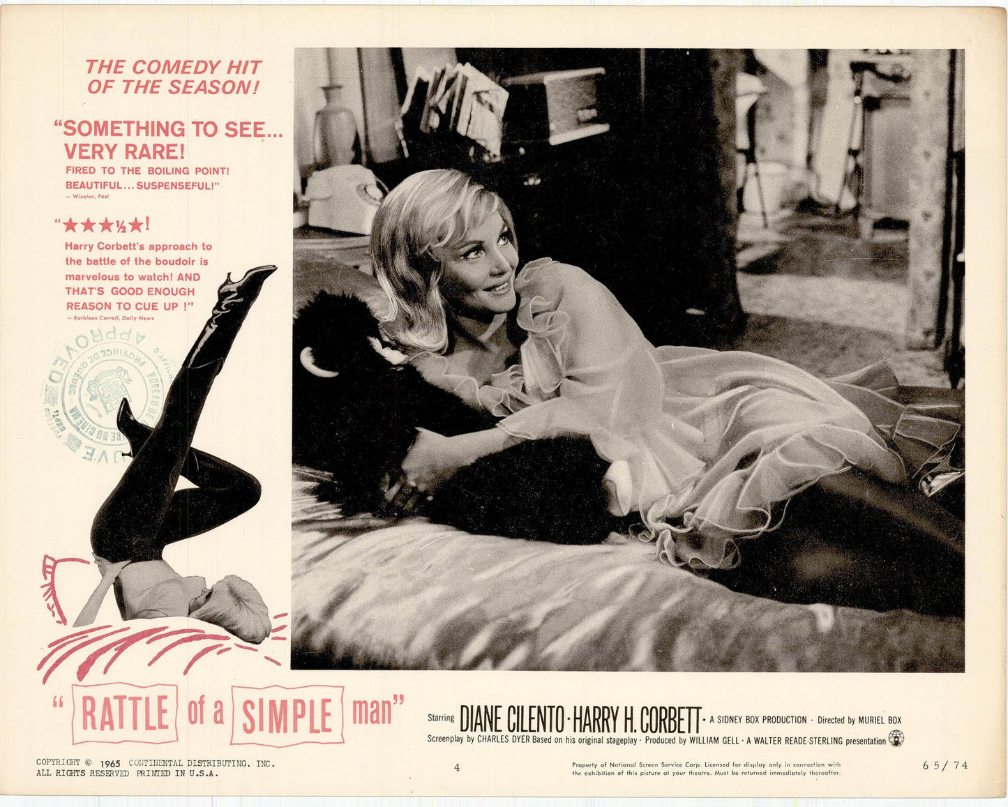 Rattle of a Simple Man Movie Lobby Card