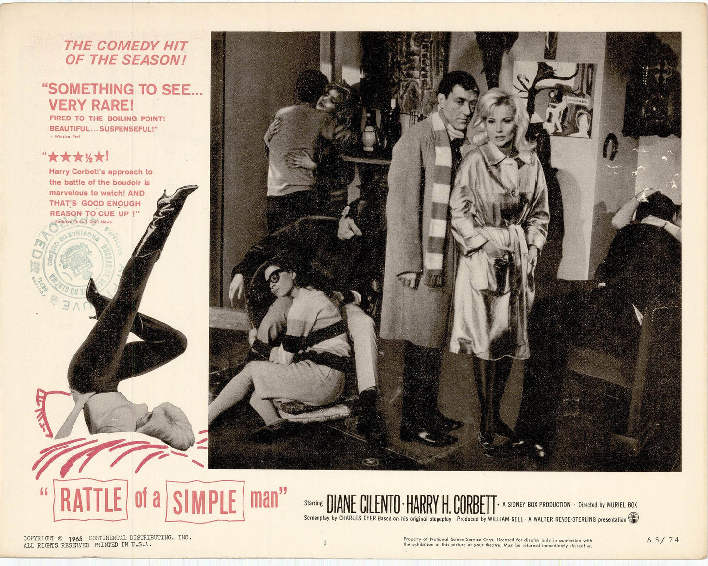 Rattle of a Simple Man Movie Lobby Card