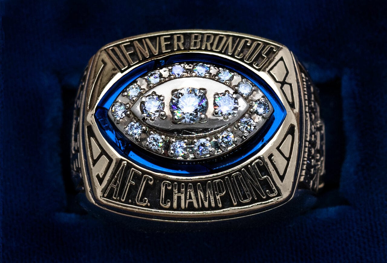 denver broncos championship rings