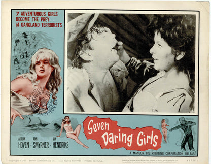 Seven Daring Girls Movie Lobby Card