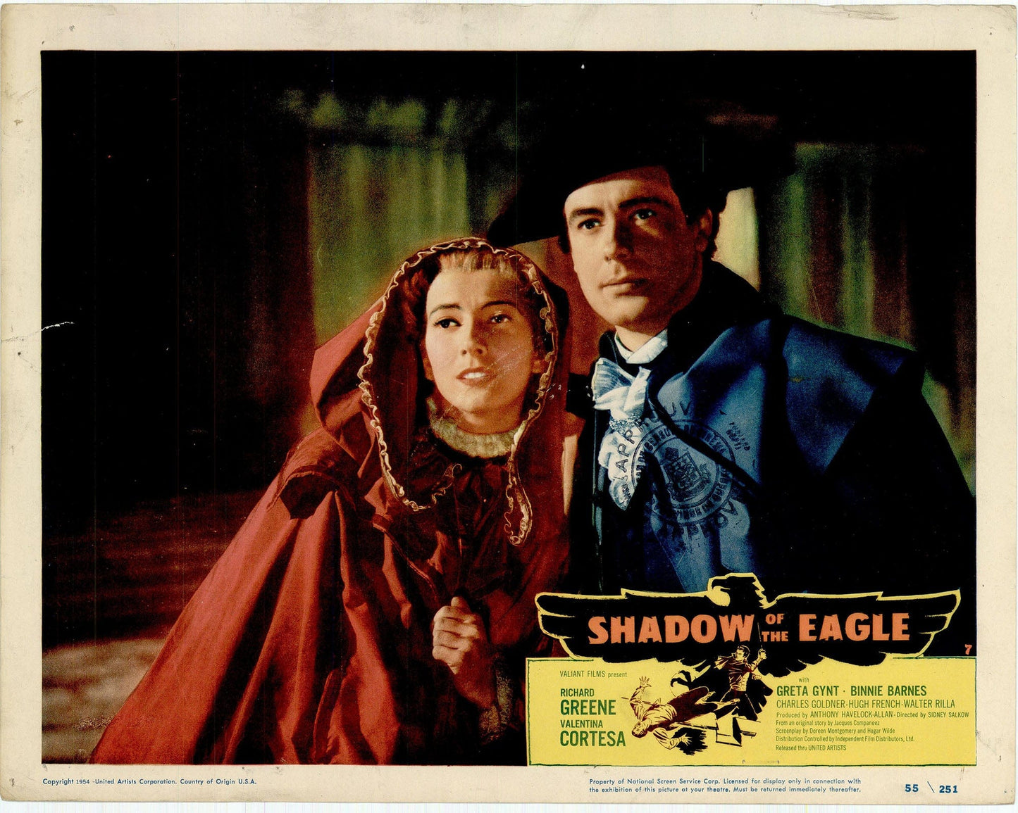 Shadow of the Eagle Movie Lobby Card