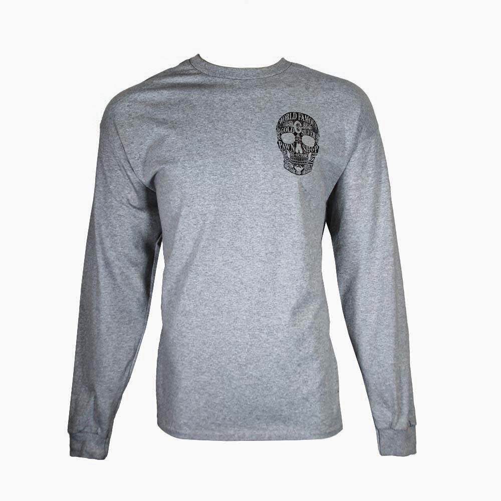 Gold & Silver Pawn Shop Long Sleeve Skull T-Shirt Thumbnail