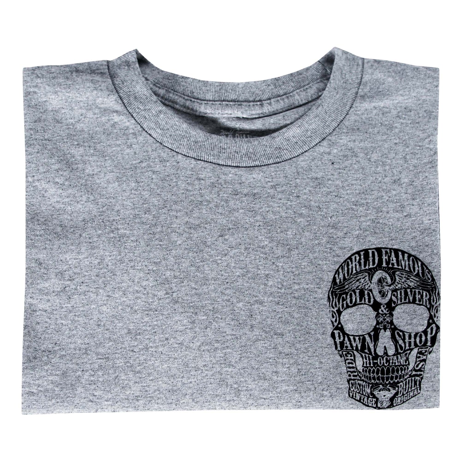 Gold & Silver Pawn Shop Long Sleeve Skull T-Shirt ZOOM