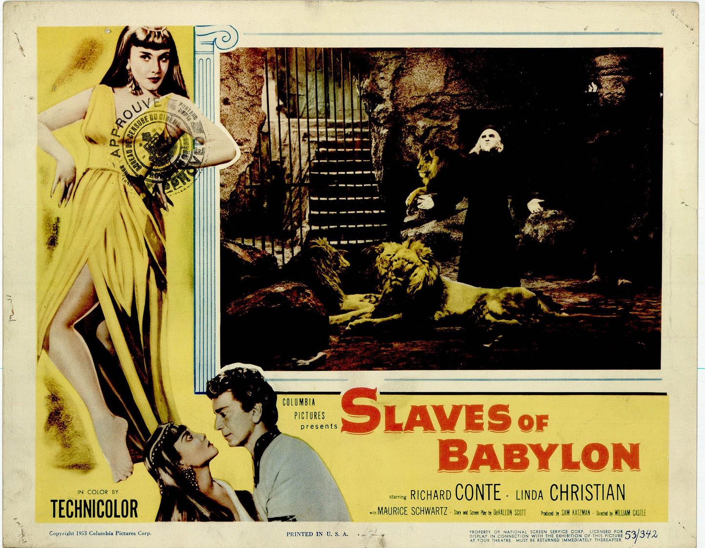 Slaves of Babylon Movie Lobby Card