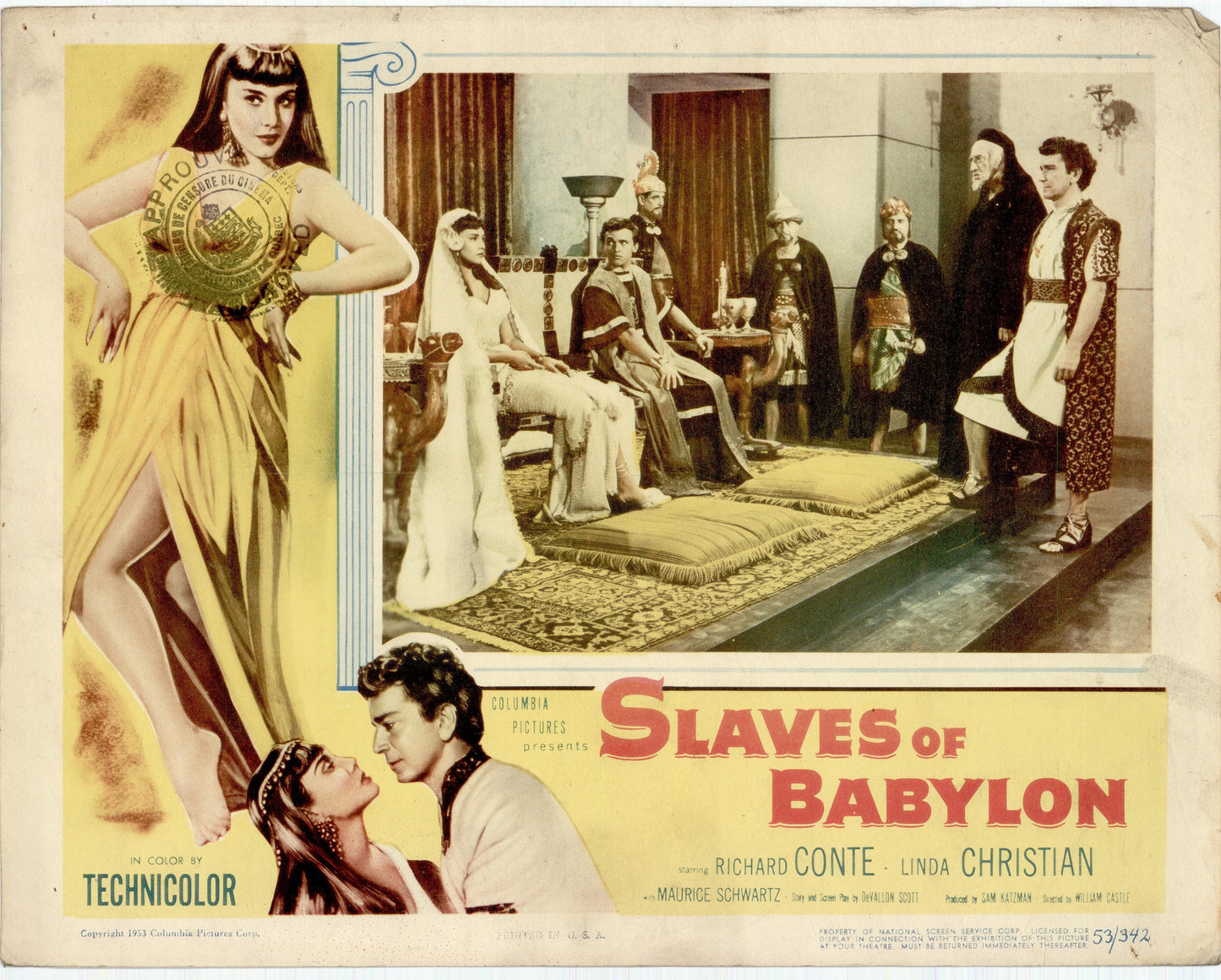 Slaves of Babylon Movie Lobby Card