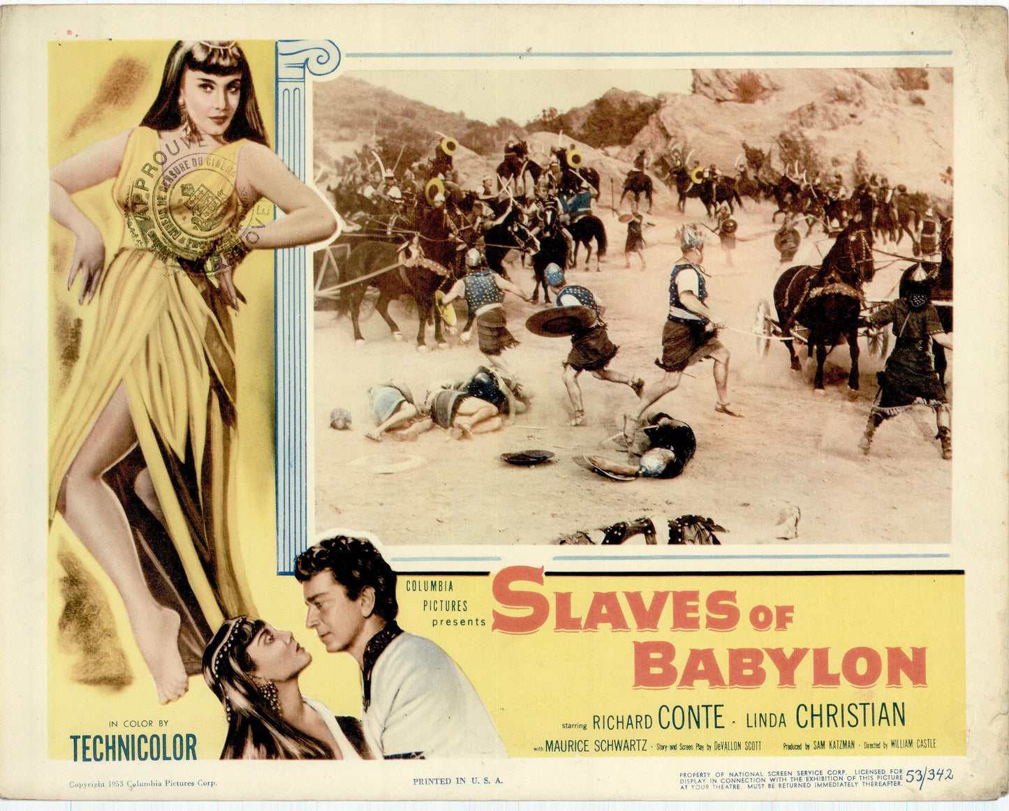 Slaves of Babylon Movie Lobby Card