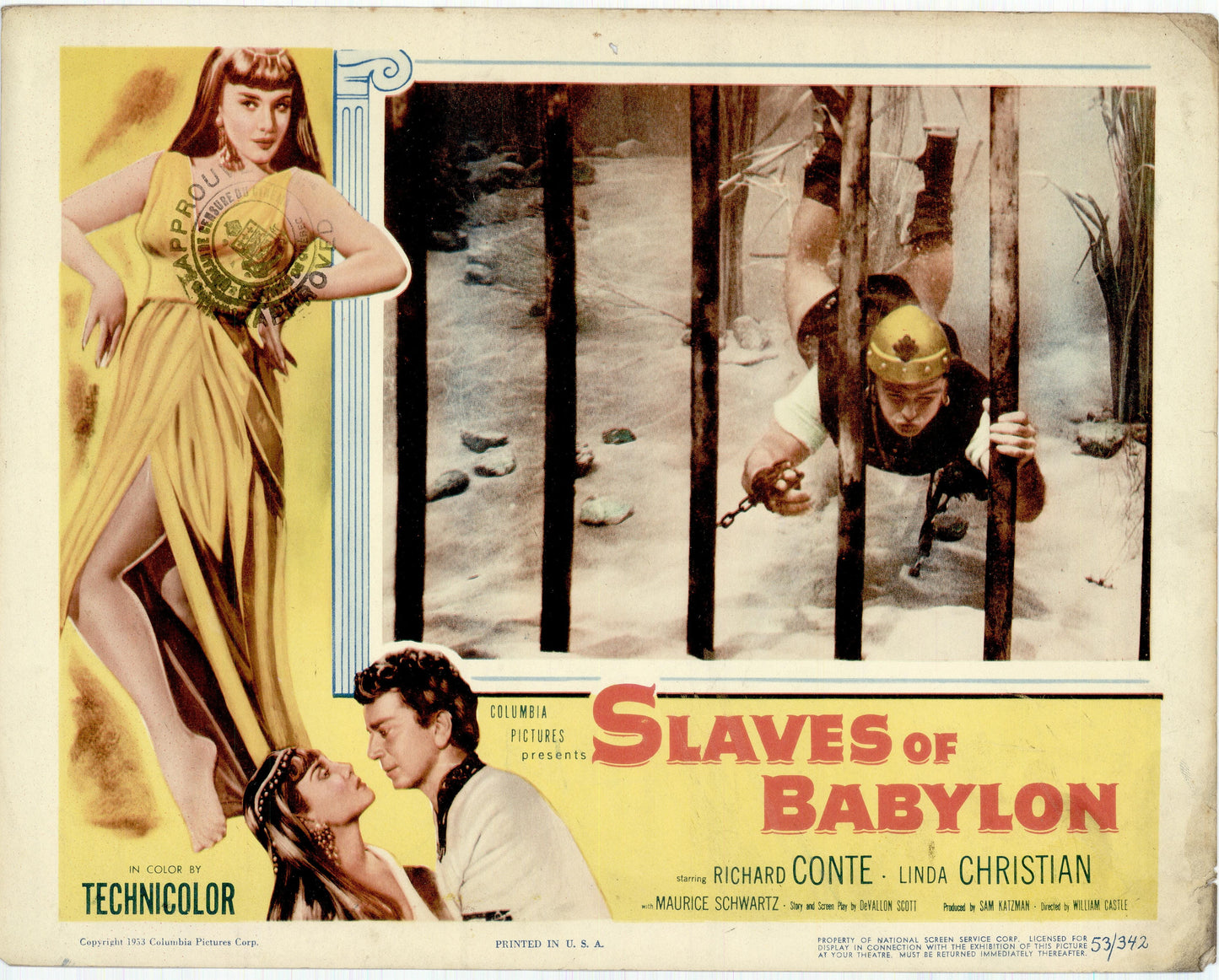Slaves of Babylon Movie Lobby Card