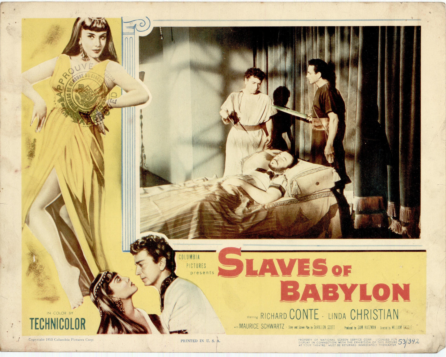 Slaves of Babylon Movie Lobby Card