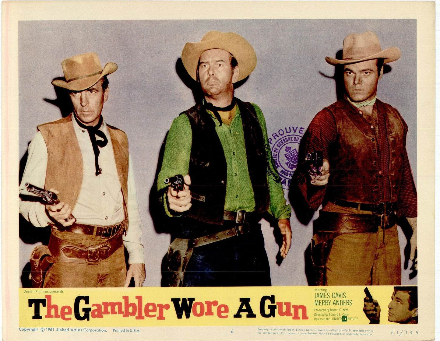 The Gambler Wore a Gun Movie Lobby Card