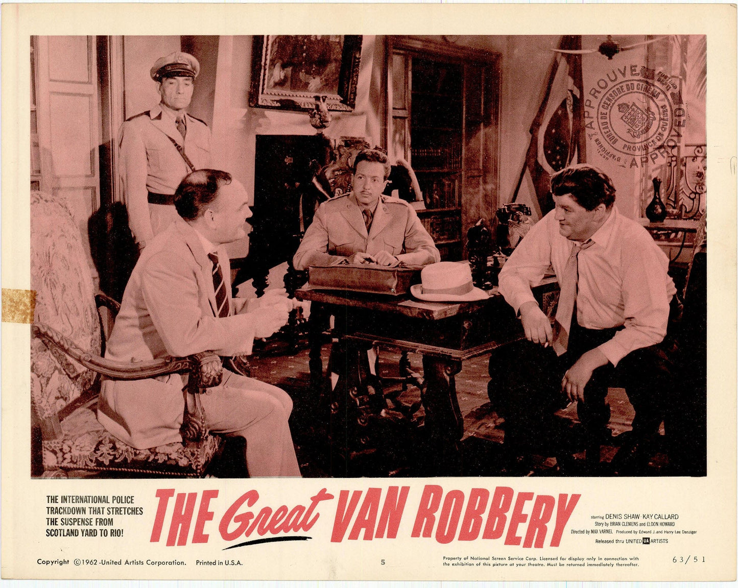 The Great Van Robbery Movie Lobby Card