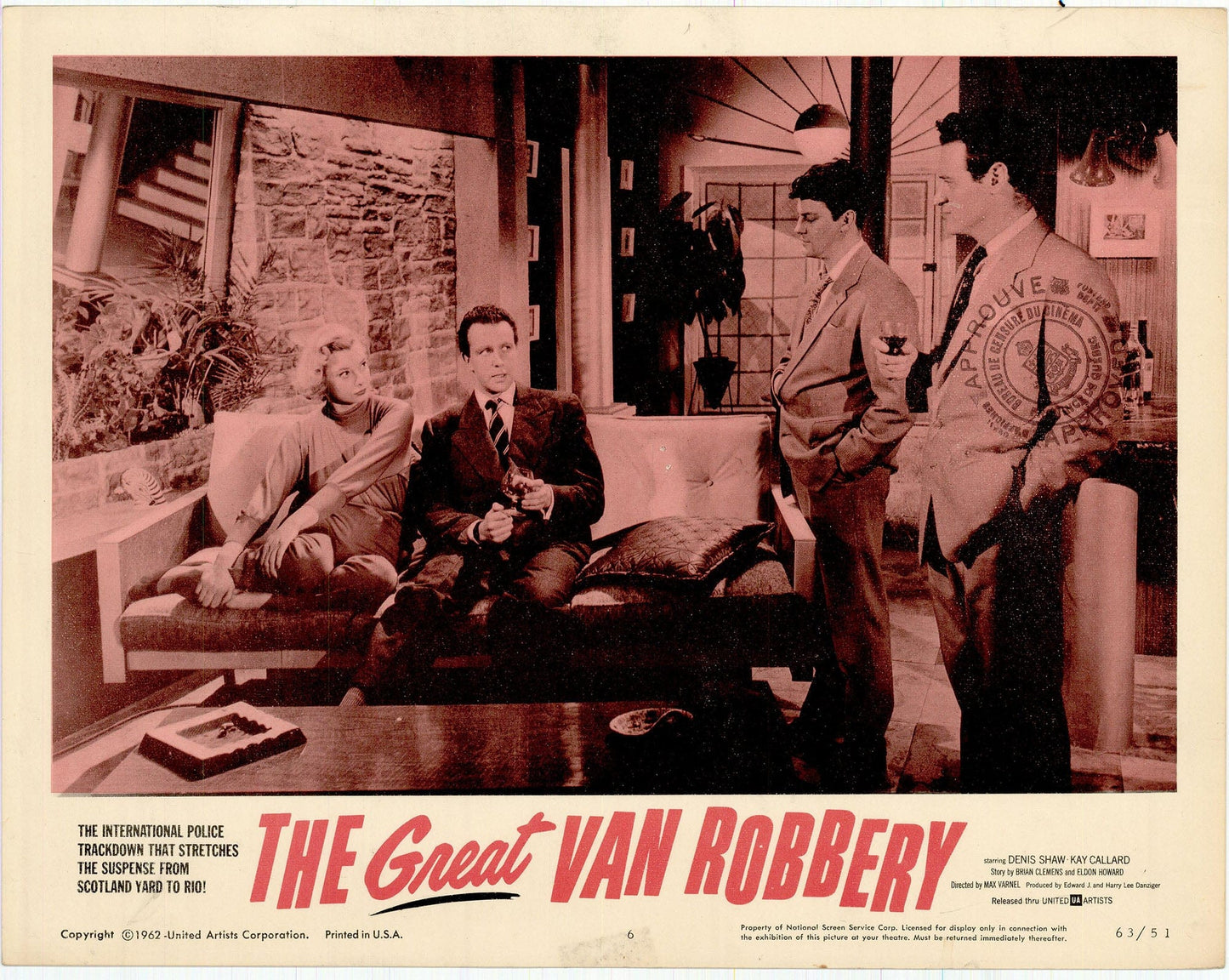 The Great Van Robbery Movie Lobby Card