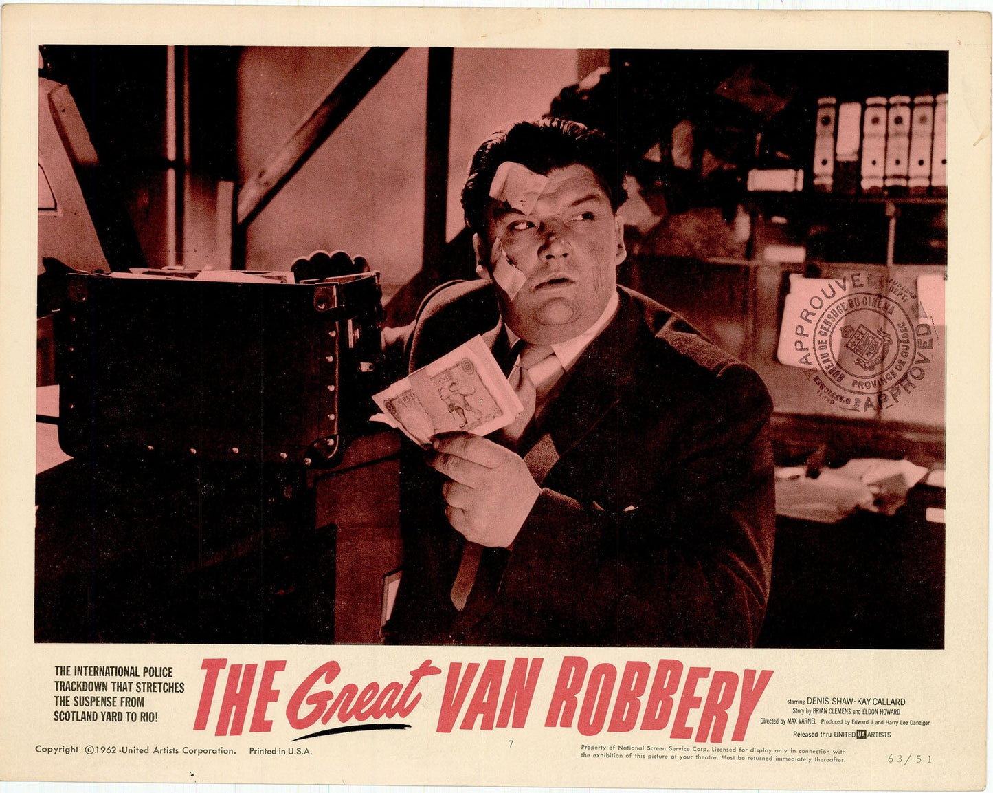 The Great Van Robbery Movie Lobby Card