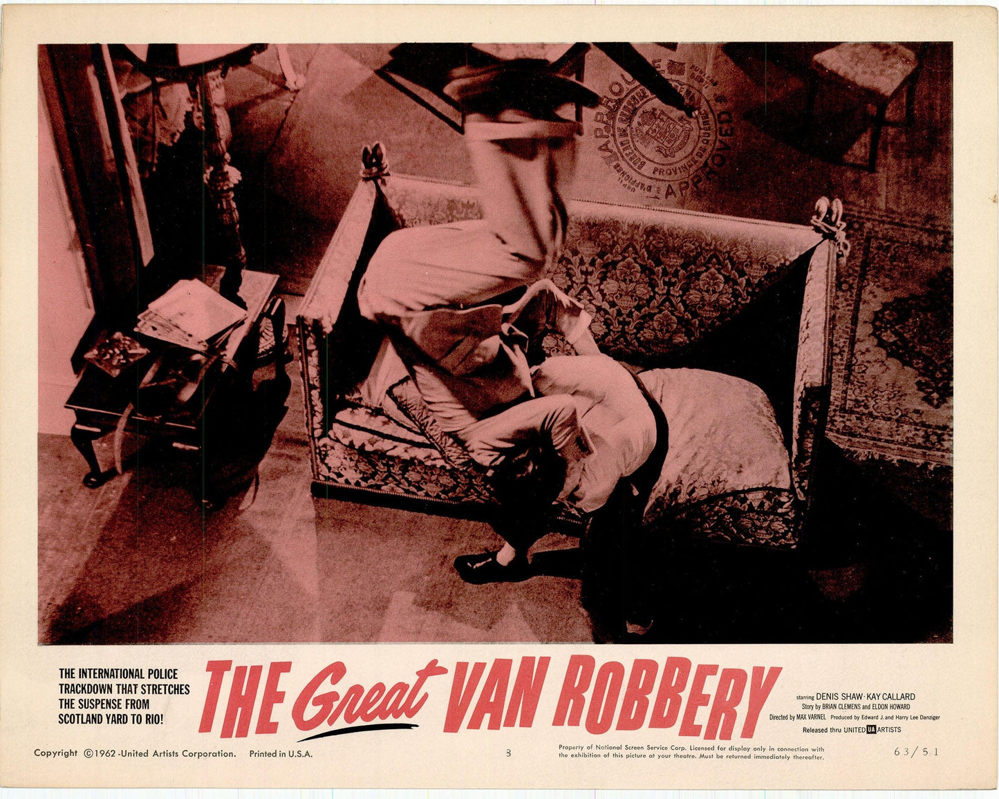 The Great Van Robbery Movie Lobby Card