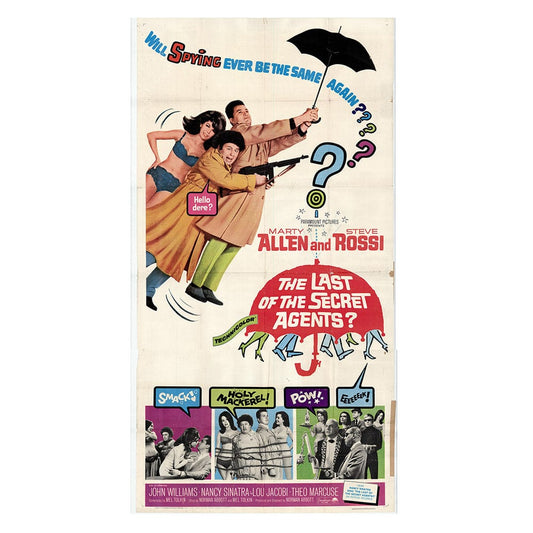 The Last of the Secret Agents?: Original Three Sheet Movie Poster, 1966 Art G S Pawn