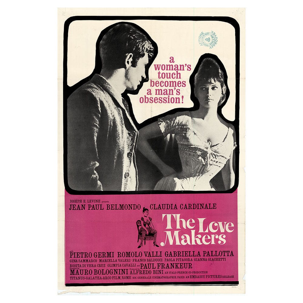 1969年　ヴィンテージポスター　The Youngbloods Love The Lovemakers (La Viaccia): Original One Sheet Movie Poster, 1961
