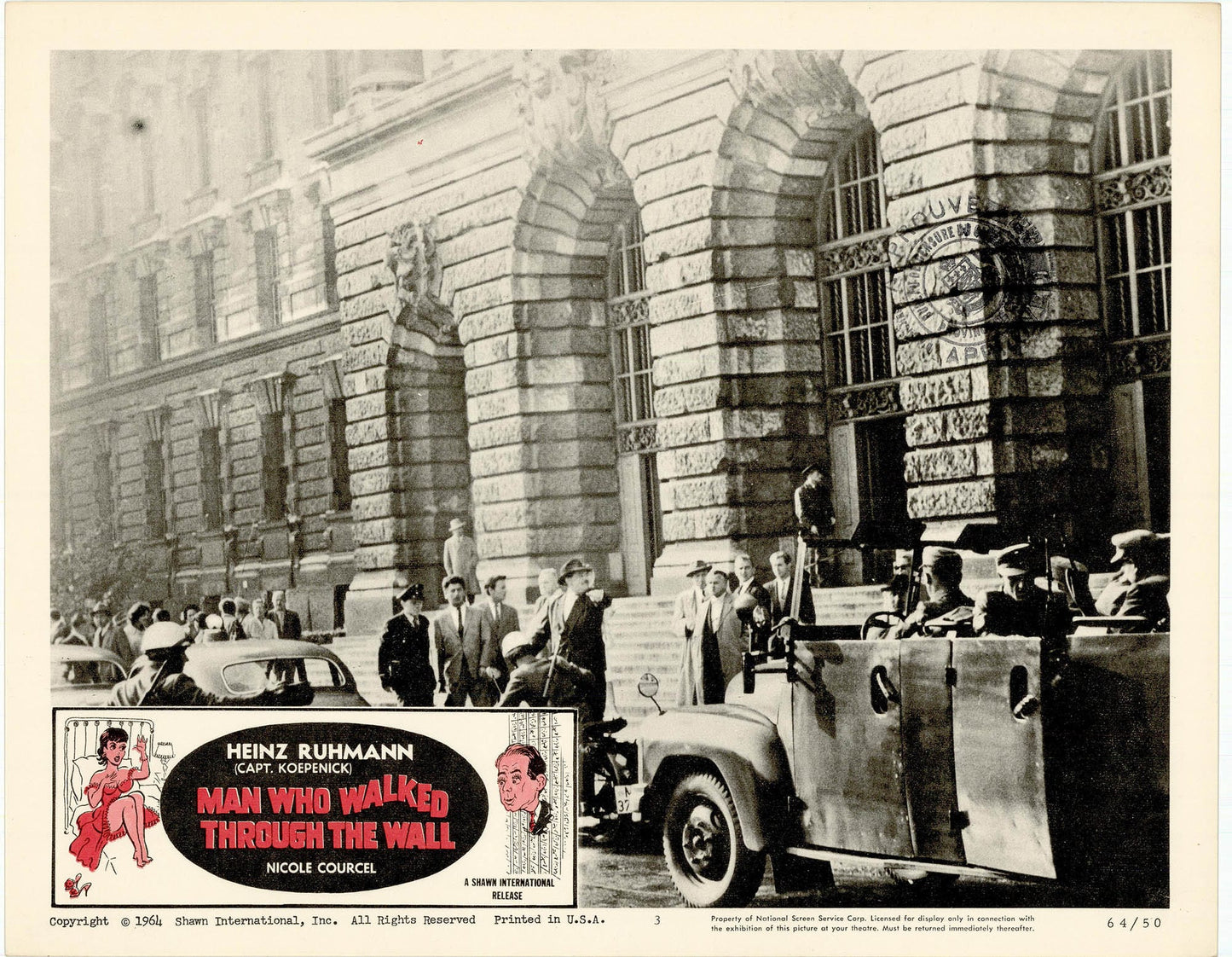 The Man Who Walked Through the Wall Movie Lobby Card