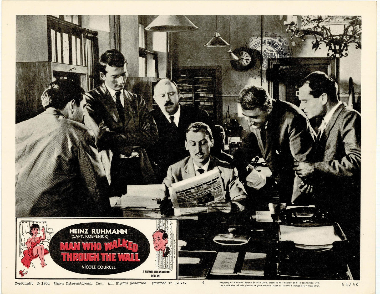 The Man Who Walked Through the Wall Movie Lobby Card