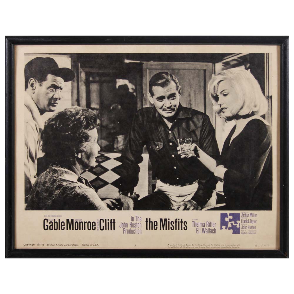 The Misfits; 1961 Movie Lobby Card Thumbnail