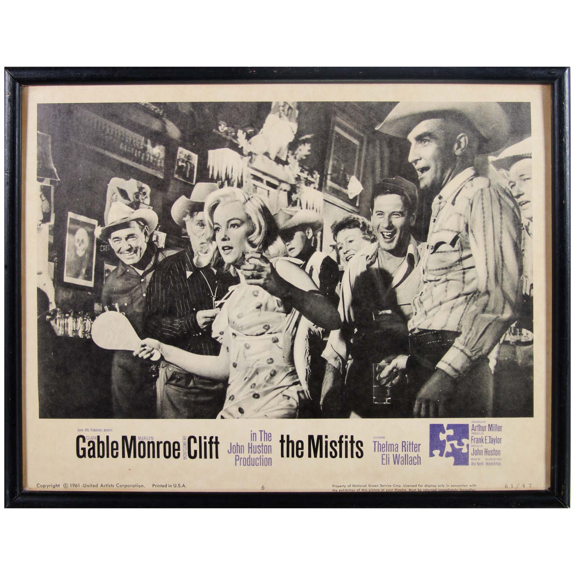 The Misfits: Original Lobby Card, 1961 Art Gold & Silver Pawn Shop