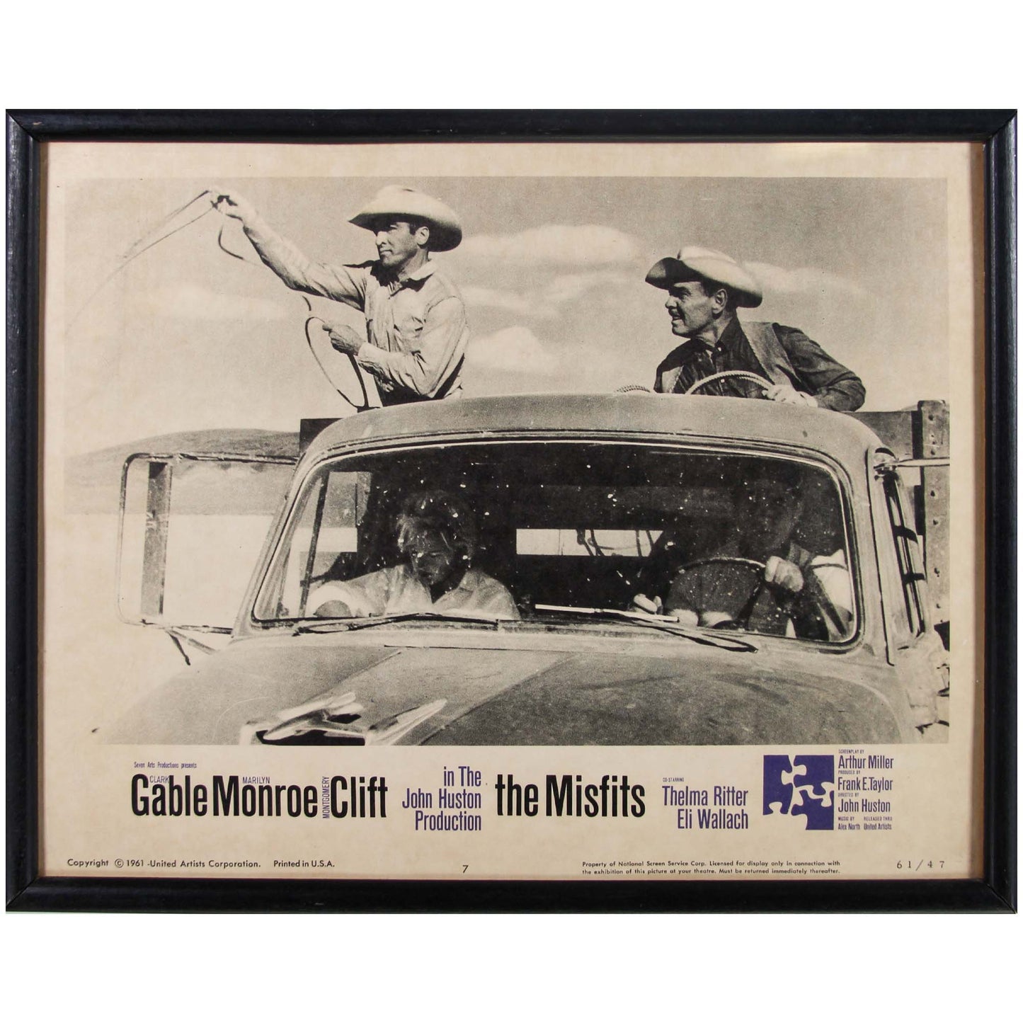 The Misfits; 1961 Movie Lobby Card ZOOM