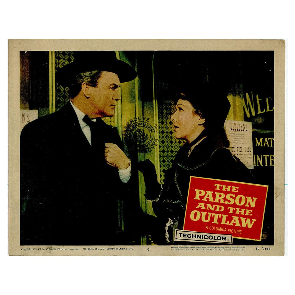 The Parson And The Outlaw Movie Lobby Card