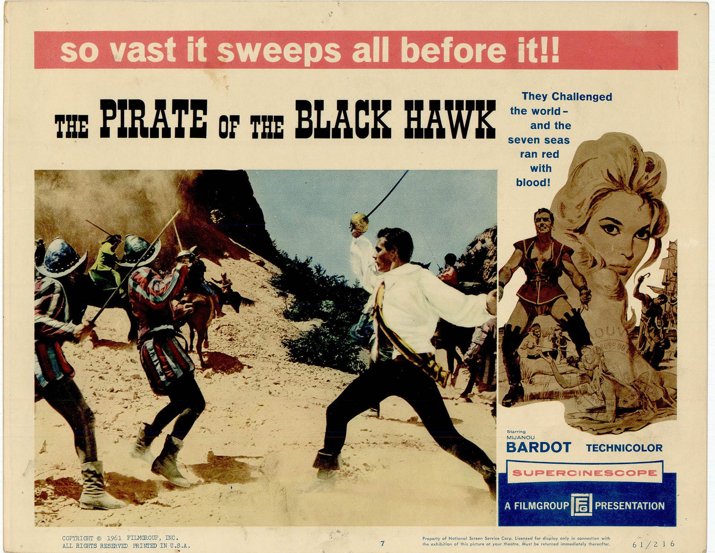 The Pirate of the Black Hawk Movie Lobby Card