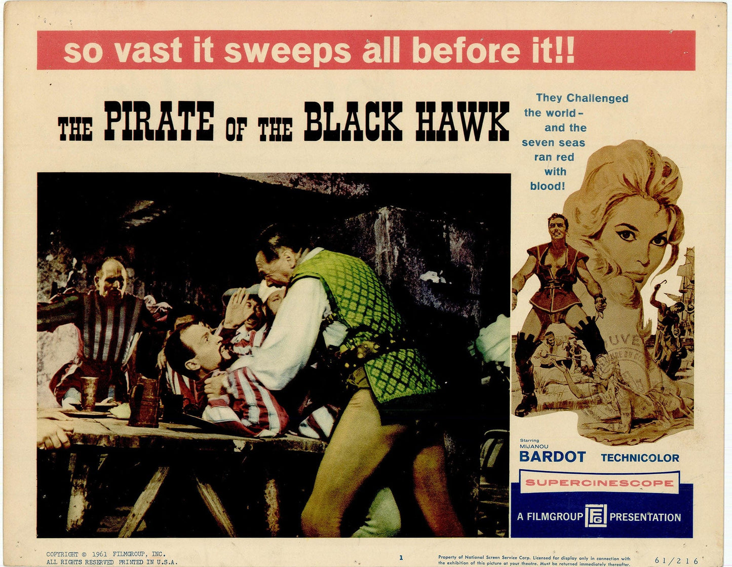The Pirate of the Black Hawk Movie Lobby Card