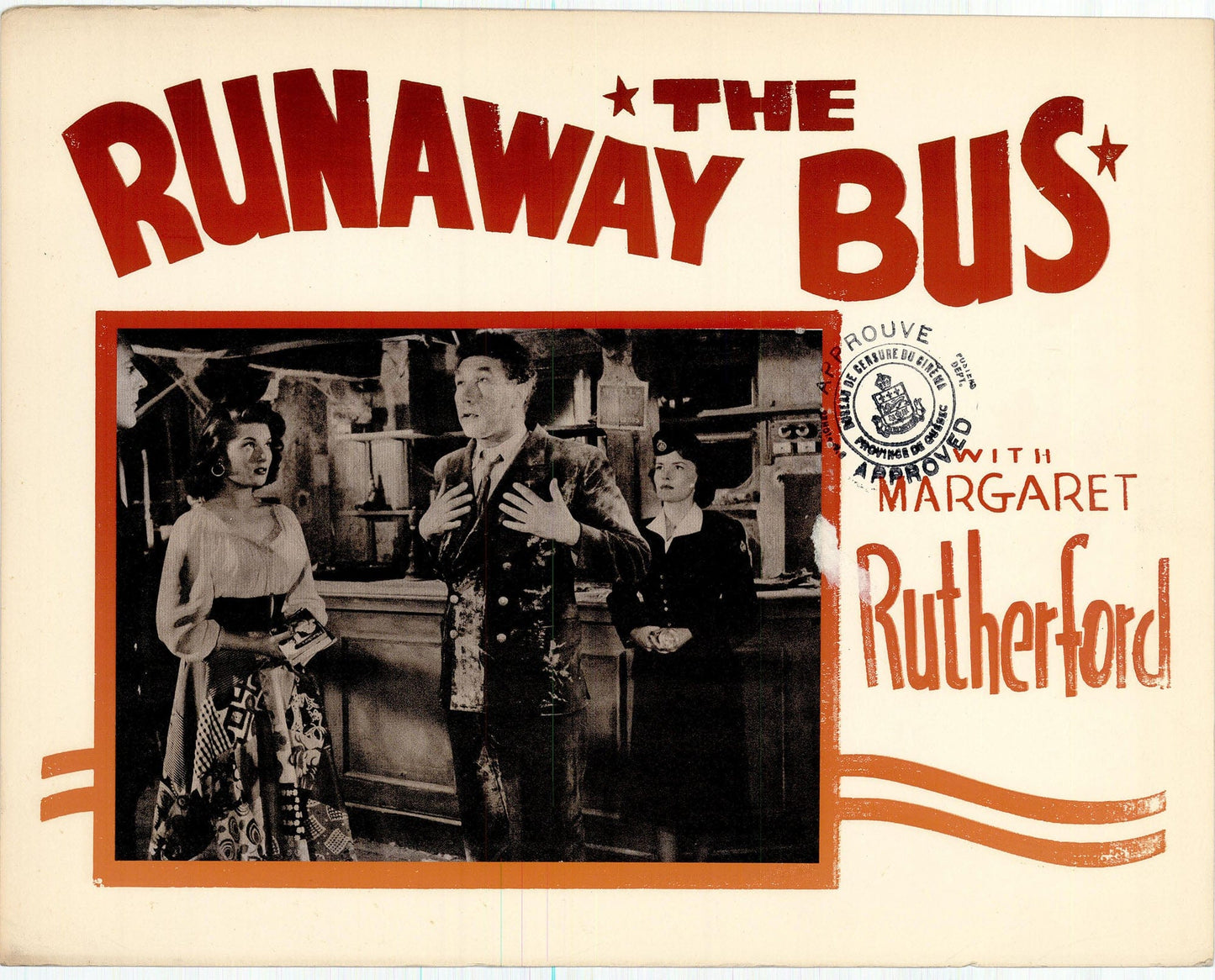 The Runaway Bus Movie Lobby Card