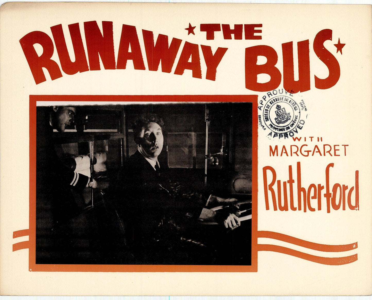 The Runaway Bus Movie Lobby Card