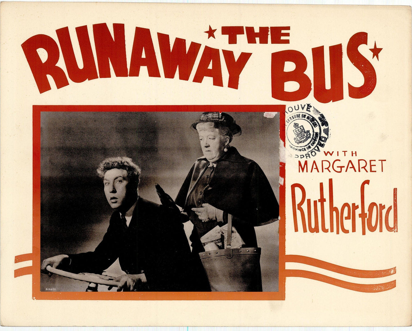 The Runaway Bus Movie Lobby Card