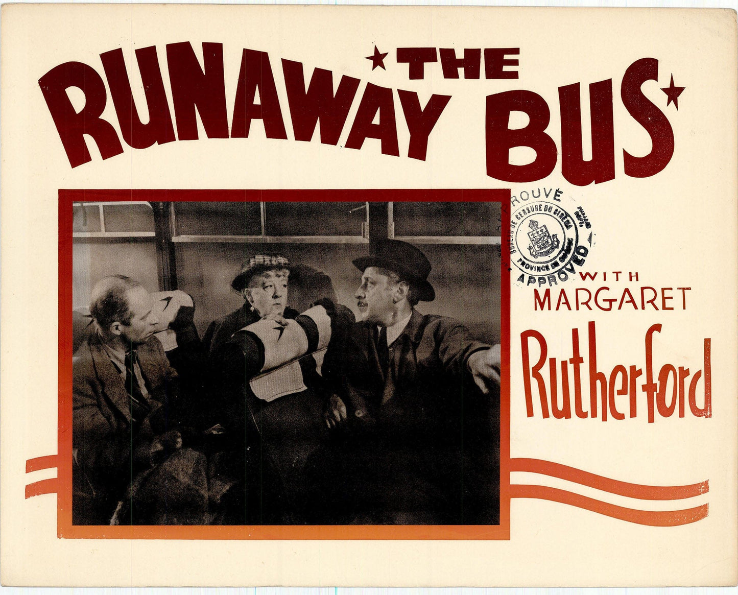 The Runaway Bus Movie Lobby Card