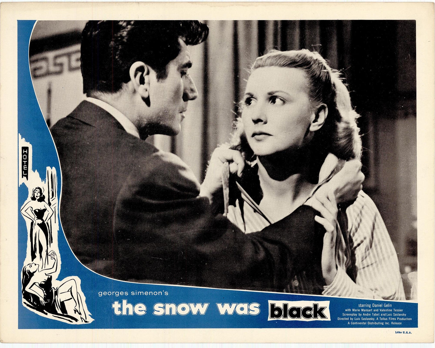 The Snow was BlackMovie Lobby Card