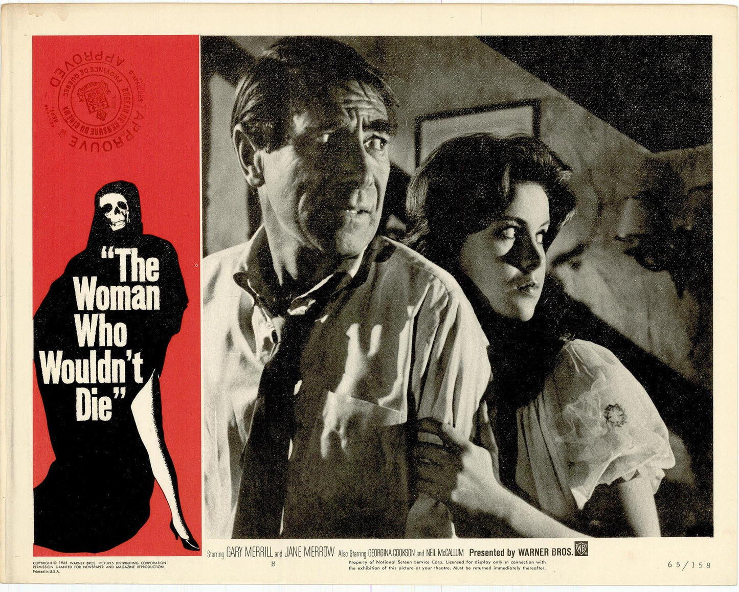 The Woman who Wouldn't Die Movie Lobby Card