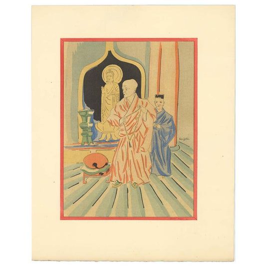 Leonard Tsuguharu Foujita; In a Buddhist Temple Thumbnail