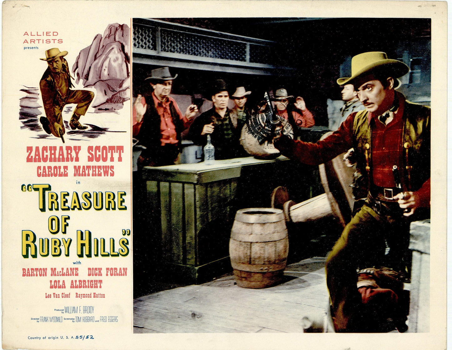 Treasure of Ruby Hills Movie Lobby Card