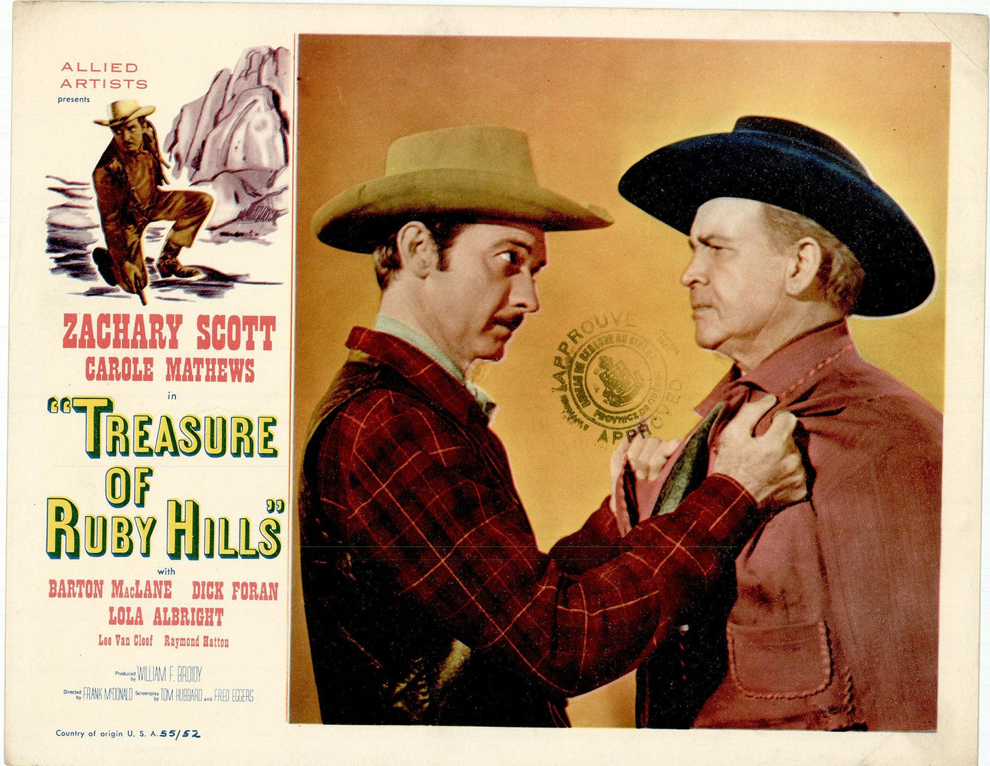 Treasure of Ruby Hills Movie Lobby Card