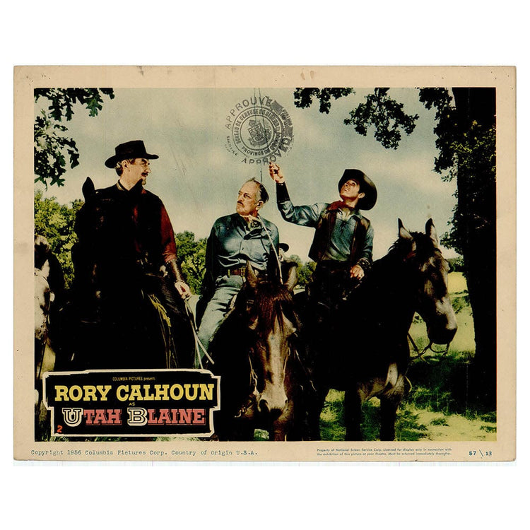 Utah Blaine Movie Lobby Card Gold & Silver Pawn Shop