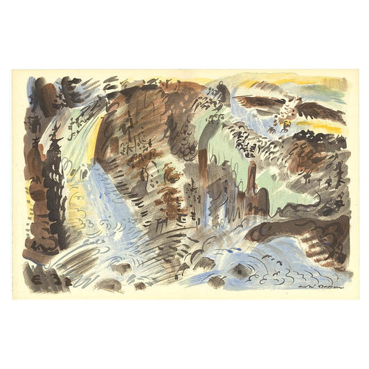 Andre Masson; Le Torrent Thumbnail Verve Lithograph Edition: Vol. 7 No. 27