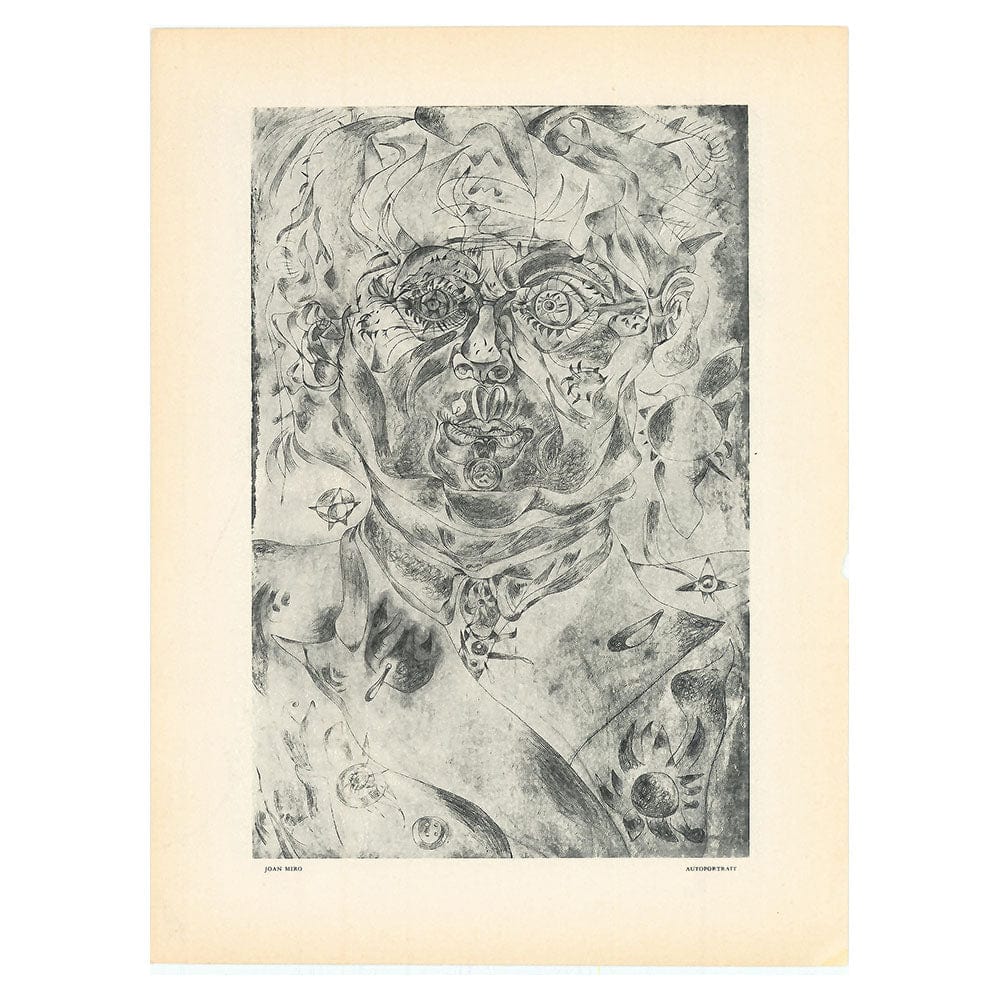 Joan Miro; Autoportrait Verve Edition: Vol. 2 No 5-6